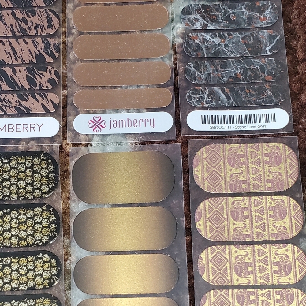 10 JAMBERRY NAIL WRAP Half Sheets - Picture 3 of 6